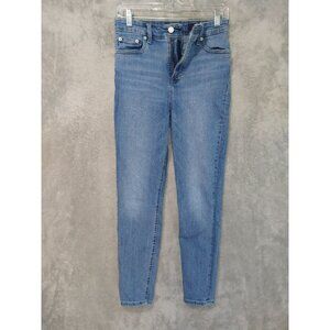 Lucky Brand Jeans Women 6/28 Blue Denim Bridgette Skinny High Rise Ankle Stretch
